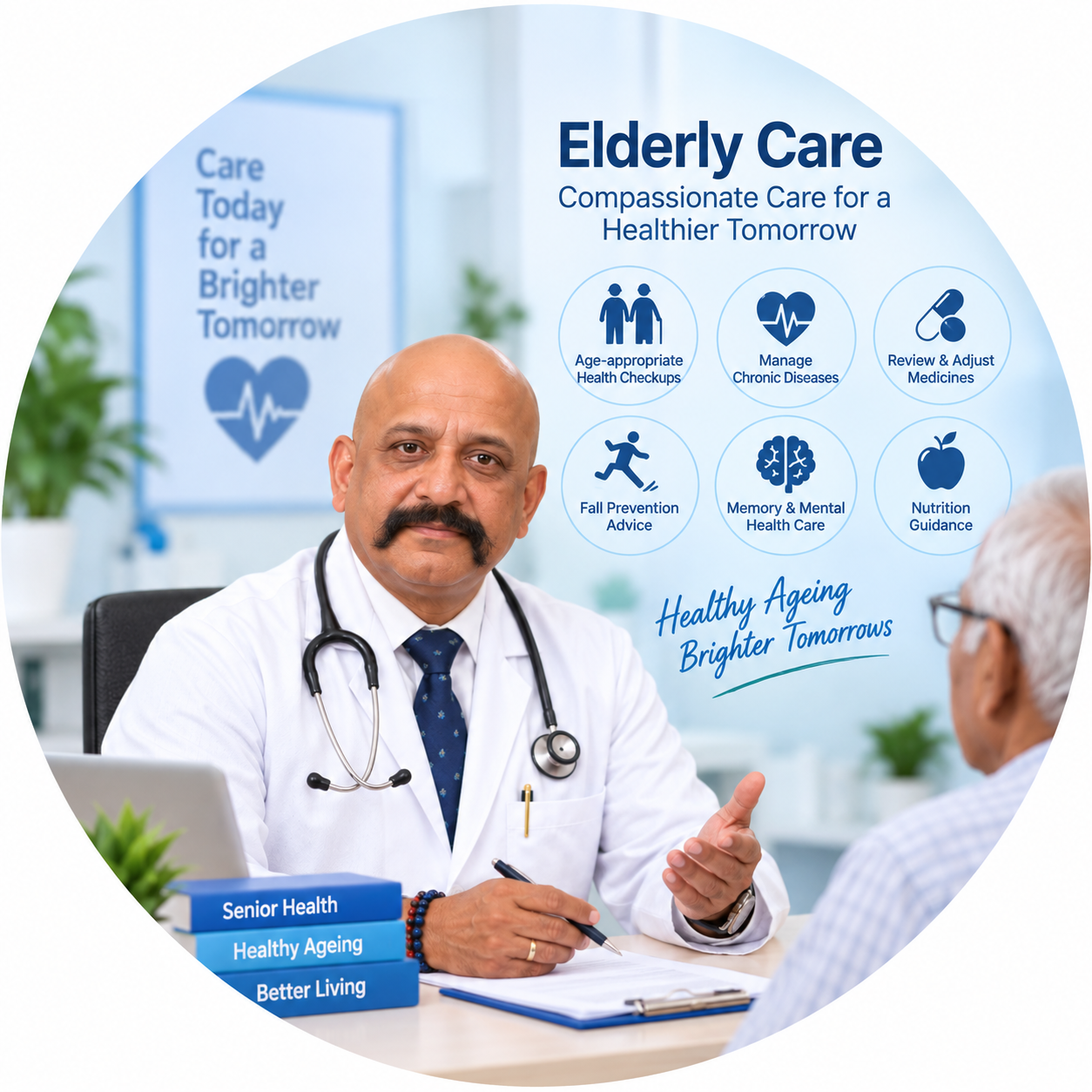 Elderly care consultation at Sri Venkateshwara Health Care